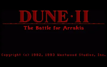 Dune II - The Battle for Arrakis_Disk1 screen shot title